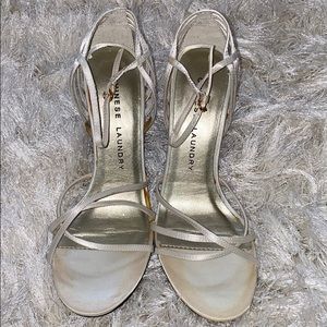 Chinese laundry white heels